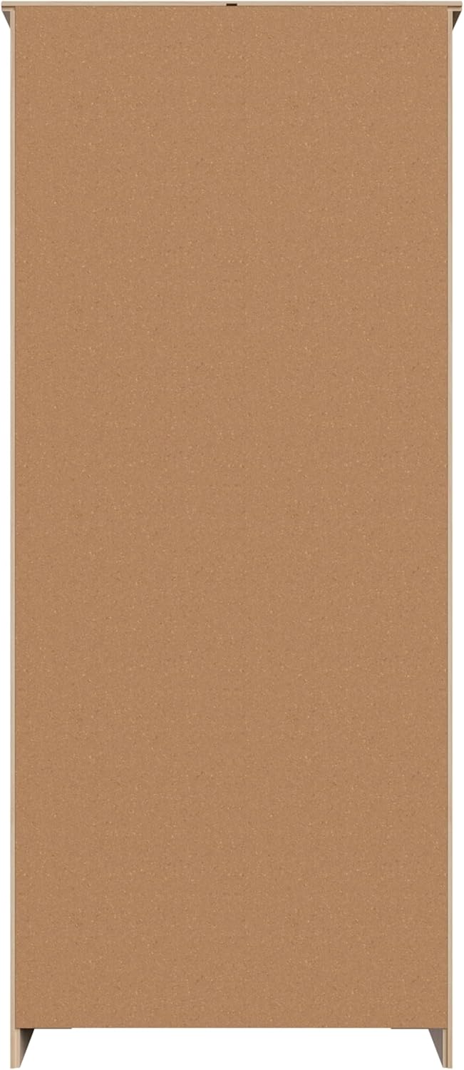 Pantry Cabinet Storage Cabinet with 2 Doors Solid Wood - Adjustable Shelves for Kitchen, Dining Room, or Utility Room Organization